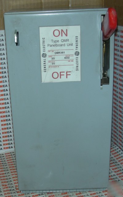 Ge general electric QMR361 panelboard switch 600V 30A 