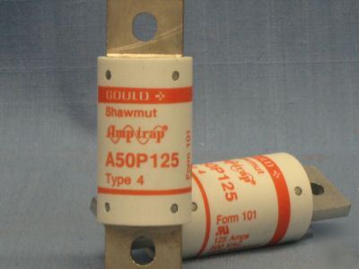 Gould 125A high speed semiconductor fuse A50P125-4
