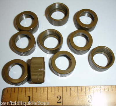 Quantity 10 electrical conduit nut couplings