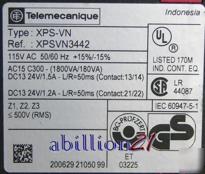 Telemacanique safety relay XPSVN3442 module msrp $435