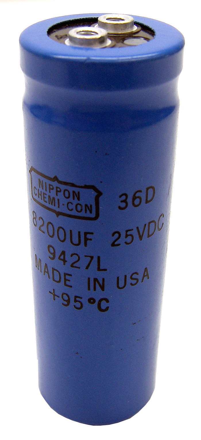 New nippon chemi-con 9427L capacitor 36D 8200UF 25VDC