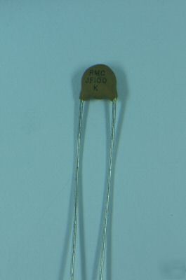 100PF 1 kilovolt ceramic disk capacitor