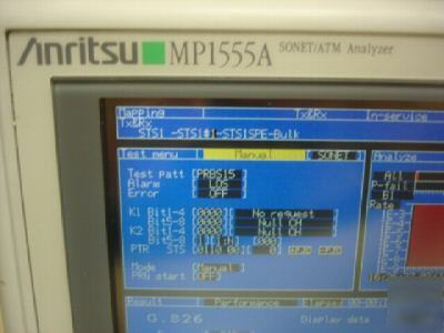 Anritsu MP1555A sonet/atm analyzer - sub for 37718A