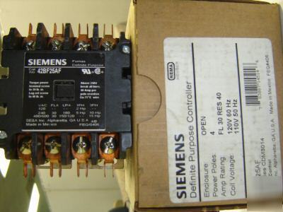 Furnas siemens 4/p definite purpose control 42BF25AF