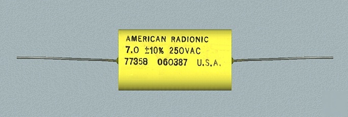 Lot (38) 1.0 ufd 250 vac bipolar mylar film capacitors 