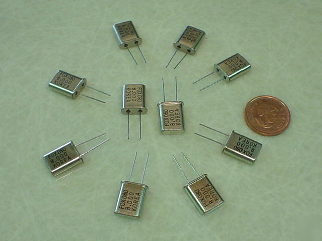 New 10 pcs fox crystals 8.000MHZ - HC49 