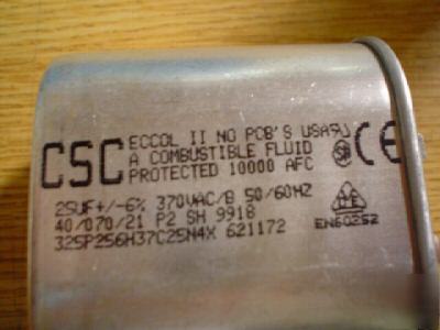 New 2PCS csc 370V 25UF a/c motor run capacitors 