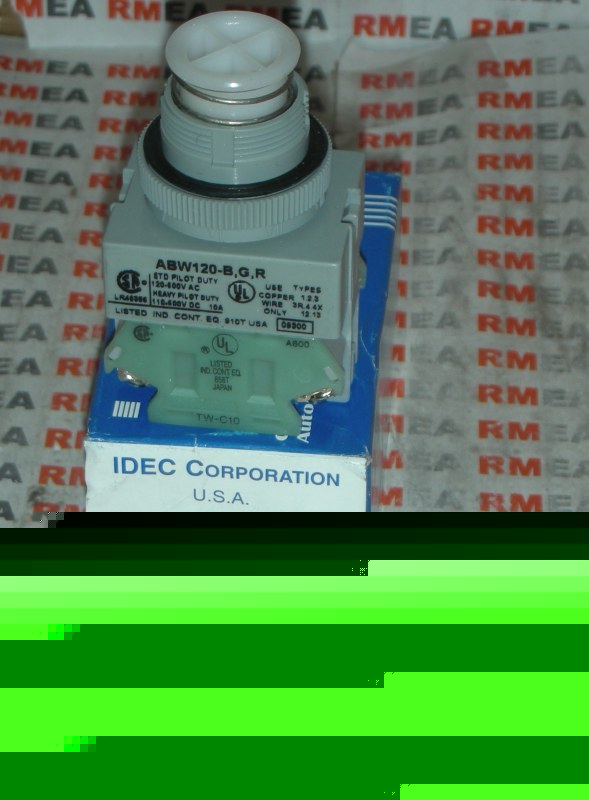 New idec flush push button ABW120-b,g,r abw-bgr 6@