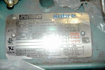 Reliane electric sabre motor 10 hp 230/460V P21S3044