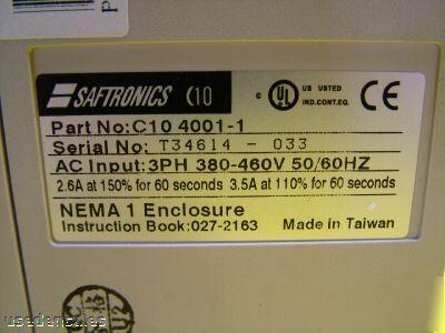 Saftronics C10 ac vector drive C10-4001-01