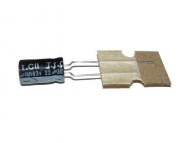 20X radial electrolytic capacitor 22UF/63V