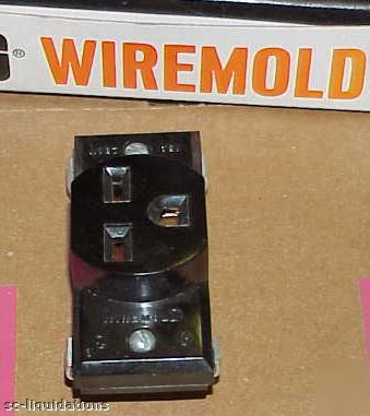 5 x wiremold grounding receptacle, 15A 250V, #2127GB
