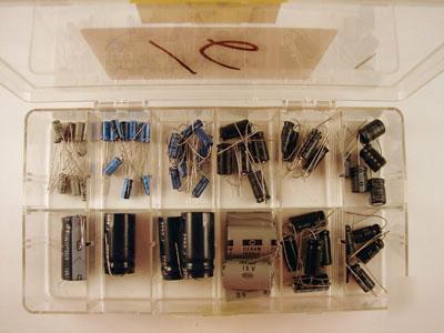 12 value 64 piece radial electrolytic capacitor kit