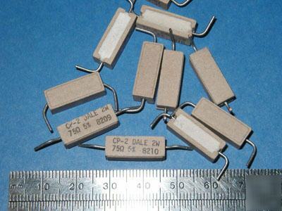 75 ohm 5% @ 2 w wirewound sandy resistors (50 pcs)