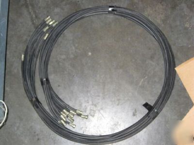 (5) 5' ft belden 1694A pre terminated coaxial cables