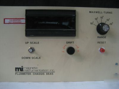 Magnetic industries fluxmeter chassis model 8645