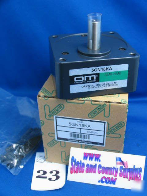 New 5GN18KA gear head oriental motors om 23