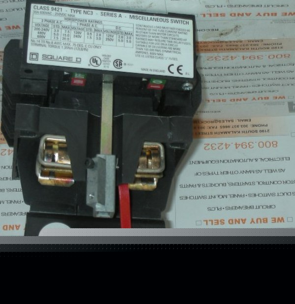 New square d disconnect switch, 9421NC3 