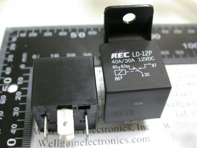 Rec ld-12P 12VDC automotive relay spdt 40A 12VDC