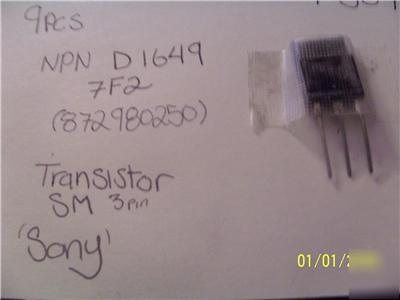 Transistor sm 3PIN D1649 7F2 .SONY872980250