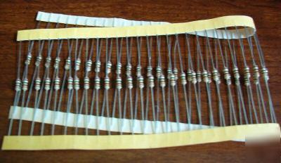 Lot of 50 resistors 110K ohm 1%, - with bonus chart 