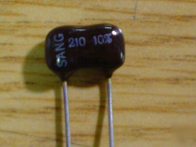 New 10PCS 500V 210PF dipped silver mica capacitors 