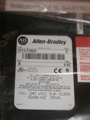 New allen-bradley 2711-T10G3/c 2711T10G3 series c nnb*