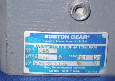 New boston worm gear speed reducer 700 series F71530B5G 
