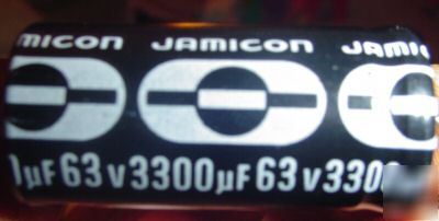 New jamicon 63V 3300UF capacitor 3PCS