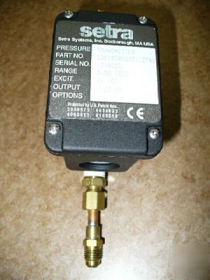 Differential pressure transducer setra # 230 0-50 psid