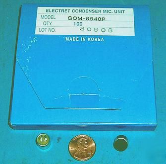 GOM6540P electret condenser microphone unit 100PC lot