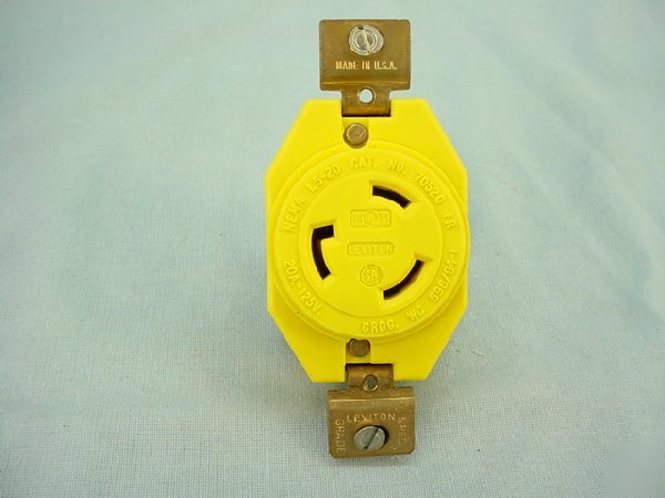 Leviton corrosion resistant L5-20 locking receptacle
