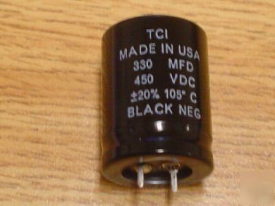 New 5PCS tci 450V 330UF 105C mini snap-in capacitors 