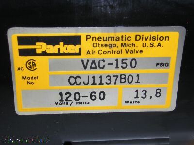 New parker cc series air control pneumatic valve 