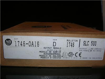 Allen bradley 1746-OA16 1746OA16 d triac output 