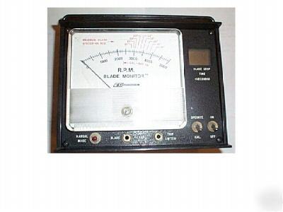 Electro specialties r.p.m. blade monitor for lawn mower
