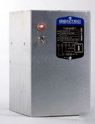 New 4 - 12HP gentec static phase converter - dual range