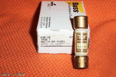 New buss tron kab 20 amp rectifier fuse warranty nnb 