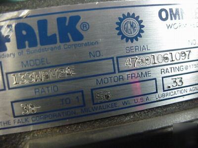 New falk worm gear speed reducer gearbox 30:1 ratio