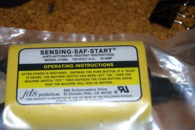 Sensing-saf-start, model #1996, 120V, 15A