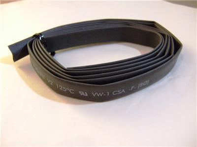 Tyco 5-ft 5-feet 5' heat shrink tube black .339