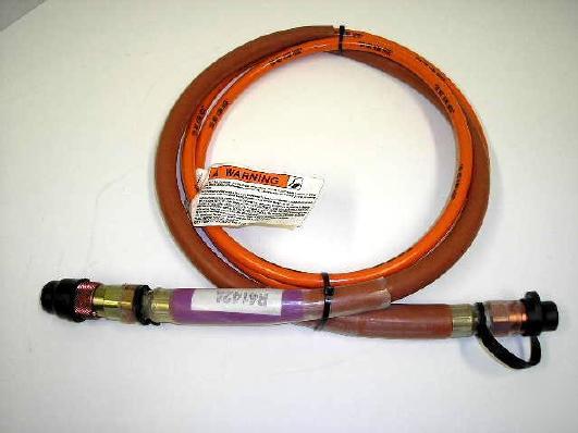 Burndy 10K psi non conductive pressure hose 3/16 x 10'