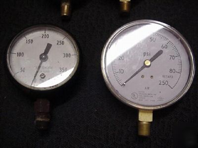 2 pressure gauges test fire protection