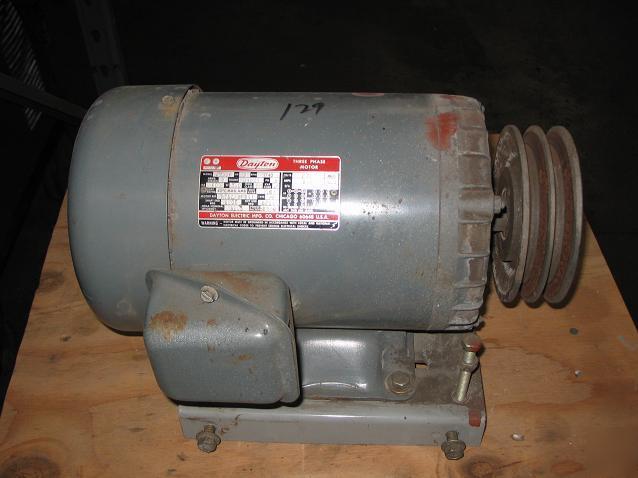 Dayton 3N556 3HP G182T 3 phase motor