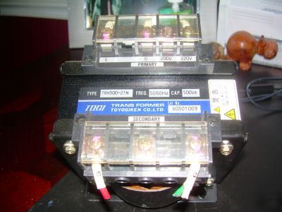 Togi step down transformer 200 220V - 100-110 500VA cap