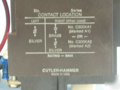 Cutler-hammer magnetic starter 600V max A10ANO ac