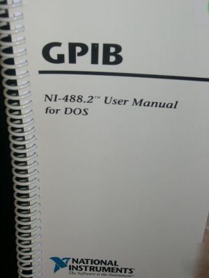 National instruments gpib ni-488.2 user manual for dos