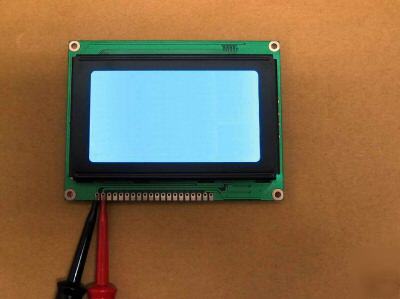 New 128064 128X64 graphic lcd module,blue-white,93X70MM