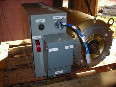 New 20 hp rotary phase converter , cards accepted