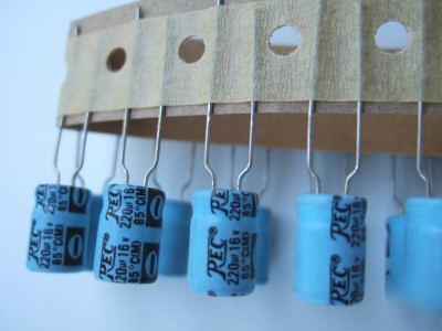 Lot 20PCS electrolytic capacitors 220 uf 16V rec radial